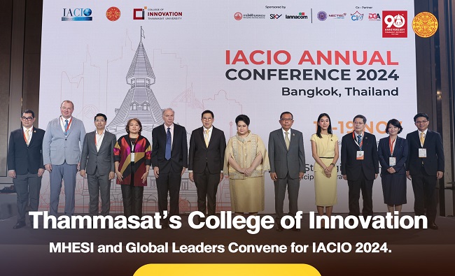 Thailand takes the helm in AI Innovation: Thammasat’s College of Innovation, MHESI and Global Leaders Convene for IACIO 2024.
