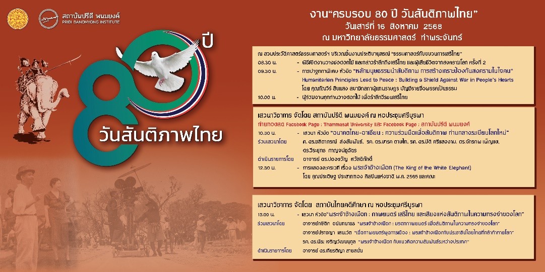 “The 80th Anniversary of Thai Peace Day”
